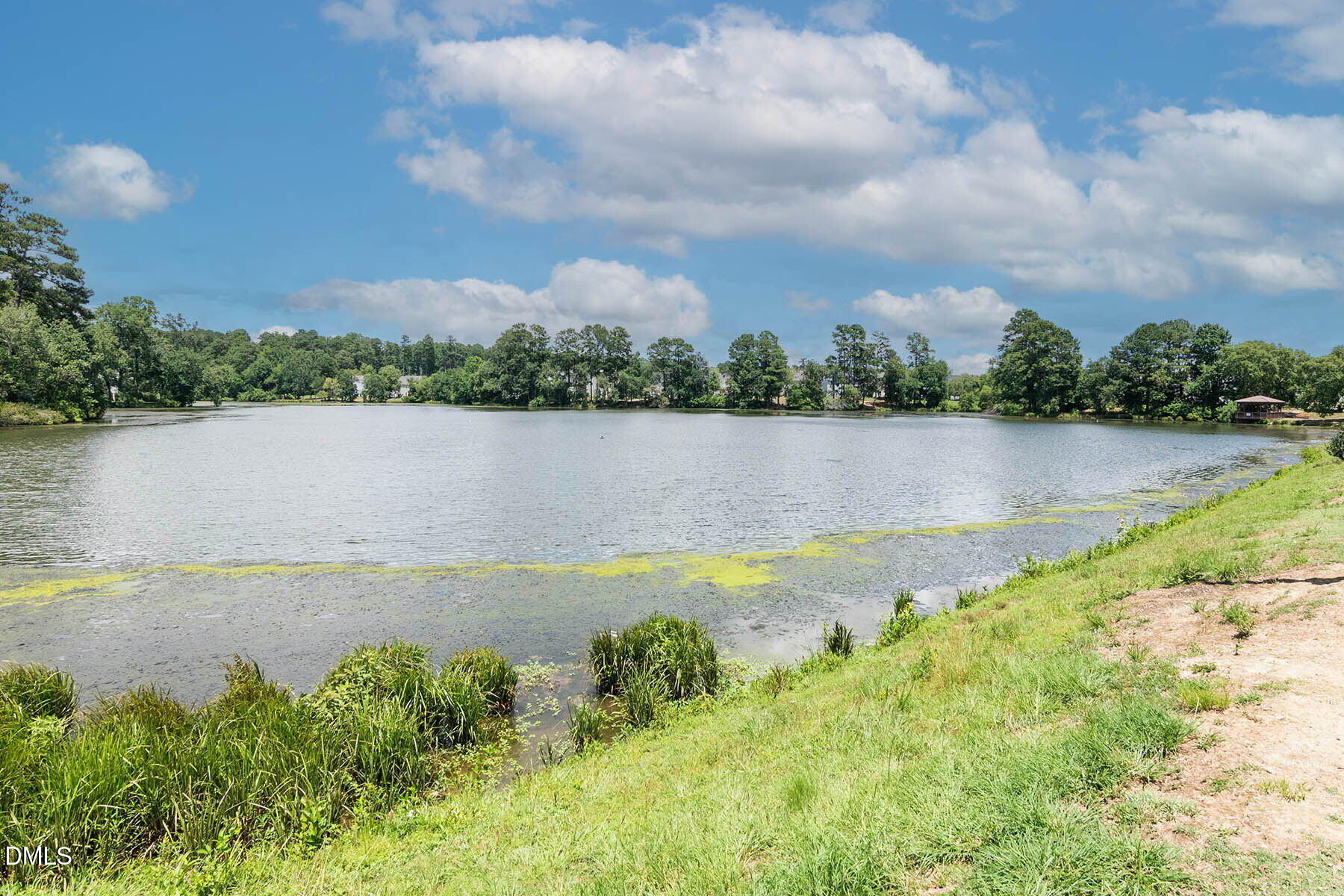 2029 Castle Pines Drive Raleigh, NC 27604 - Photo 4 of 38 an aerial view of a houses with a lake view