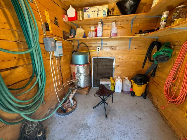 a view of a room with chairs