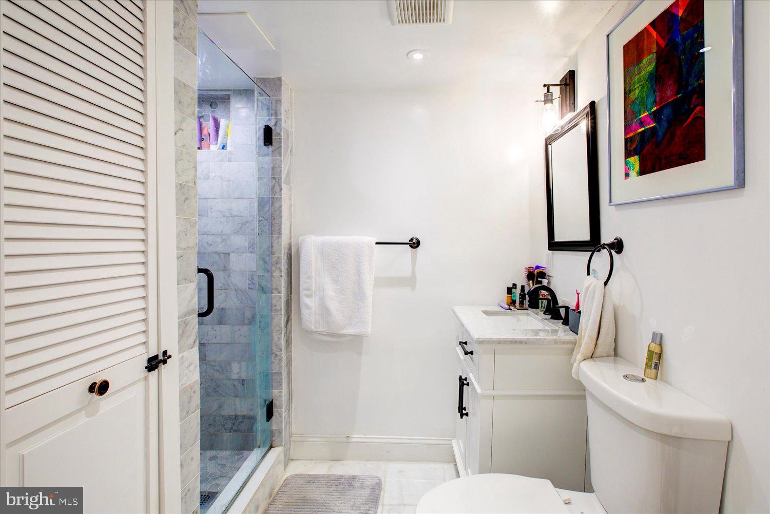 1118 F Street Northeast Washington, DC 20002 - Photo 60 of 62 a bathroom with a sink toilet and shower
