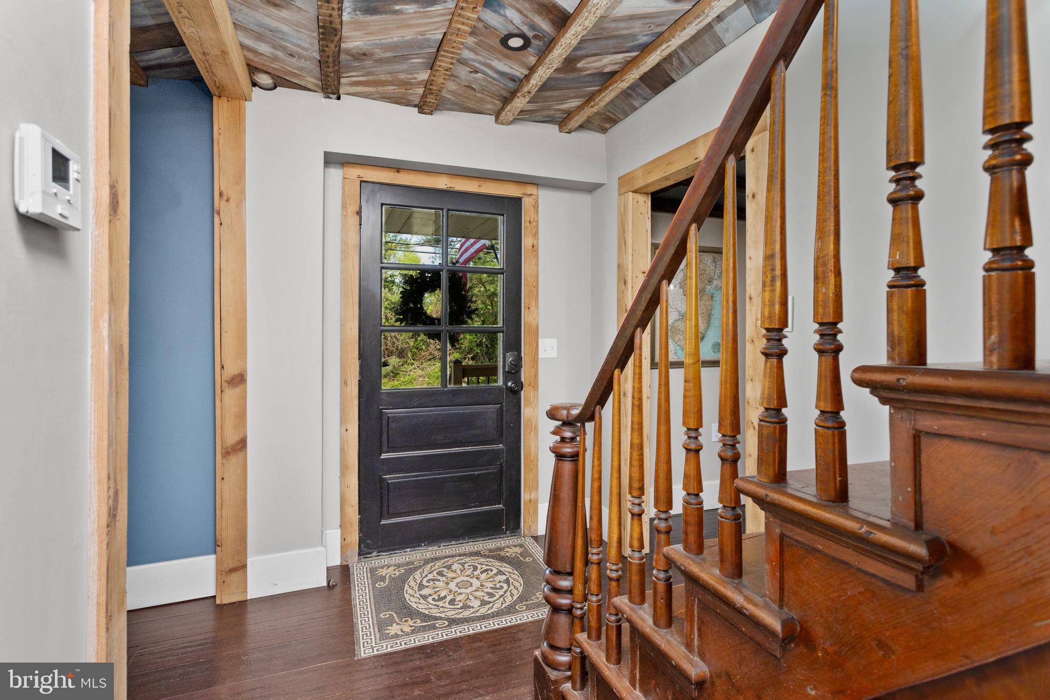 942 Province Line Road Allentown, NJ 08501 - Photo 13 of 50 a view of entryway with wooden floor and stairs