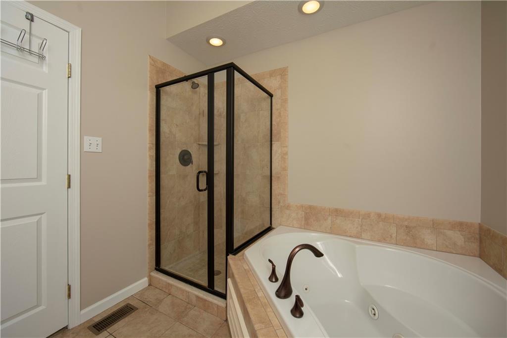 3839 Anderson Road Gibsonia, PA 15044 - Photo 15 of 24 Master bath with jet tub & glass enclosed shower...