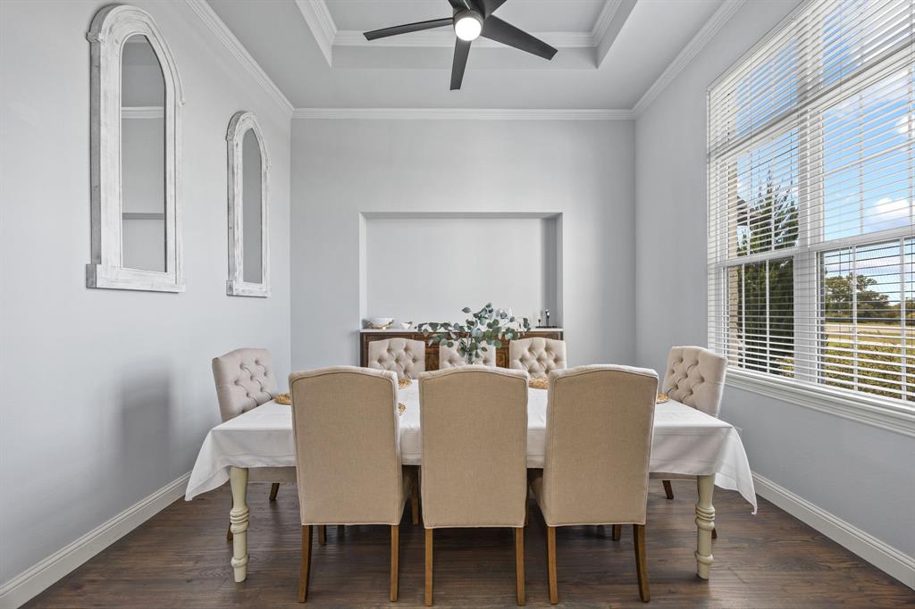 5707 Florance Road Northlake, TX 76226 - Photo 10 of 31 a view of a dining room with furniture and windows