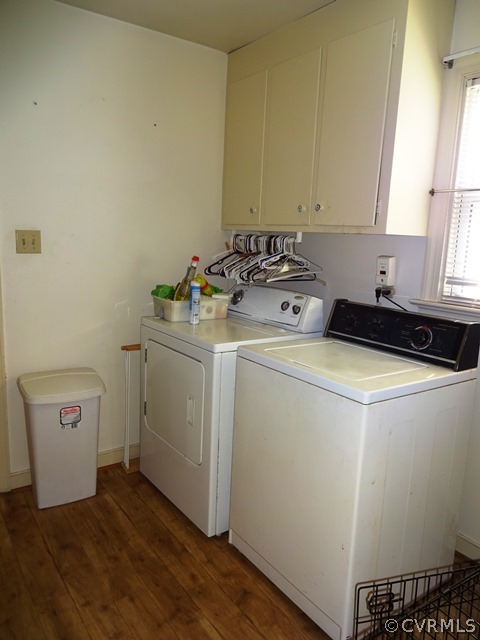 10705 Lunswood Road Chester, VA 23831 - Photo 15 of 22 Laundry Room with Laminate Floor and Cabinets