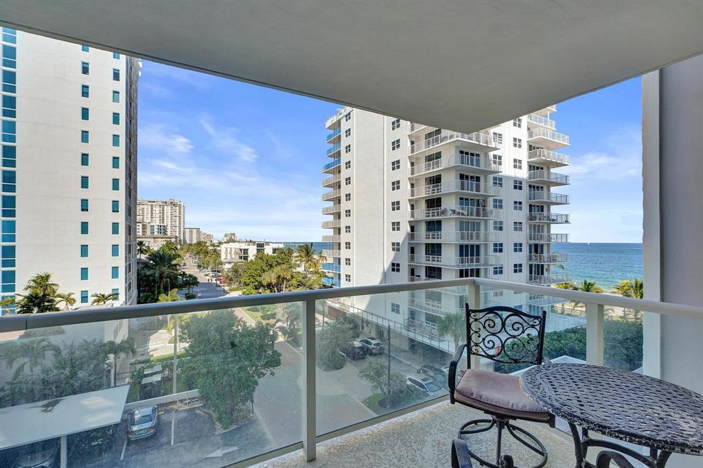 1000 South Ocean Boulevard, Unit 6M Pompano Beach, FL 33062 - Photo 26 of 31 a view of a balcony with chairs