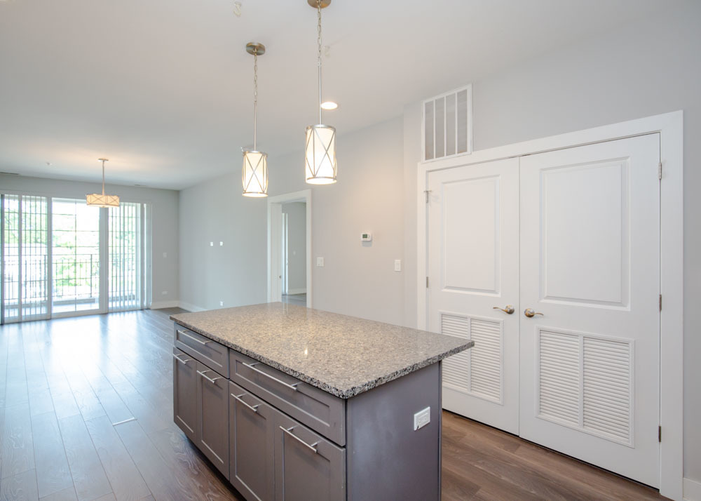 1202 Waukegan Road, Unit 410 Glenview, IL 60025 - Photo 4 of 15 a view of a kitchen cabinets and wooden floor