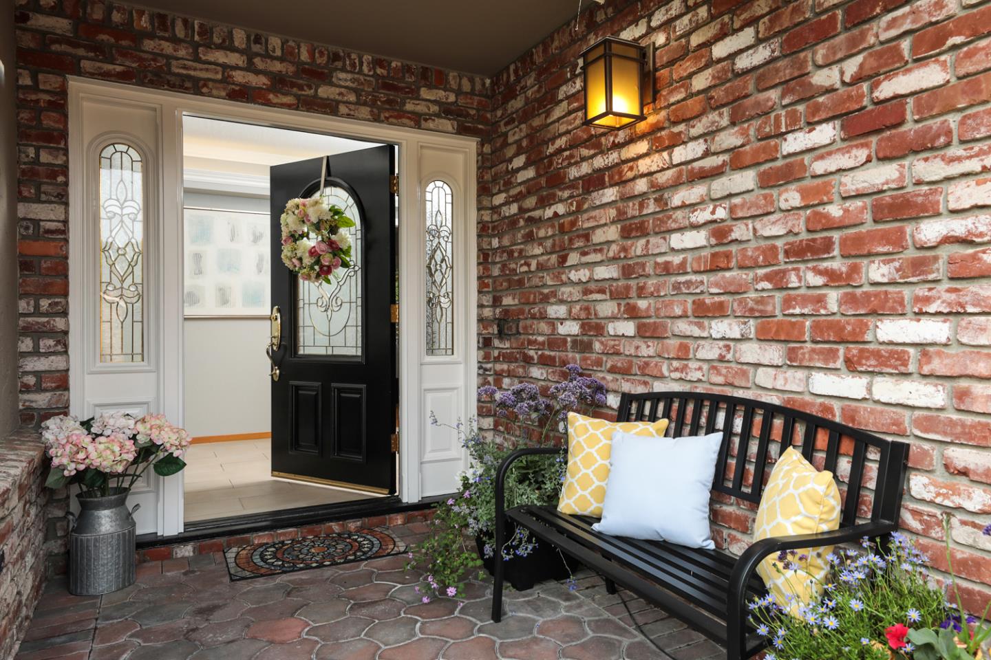 2250 Vía Maderos Los Altos, CA 94024 - Photo 3 of 36 a view of a porch with a bench