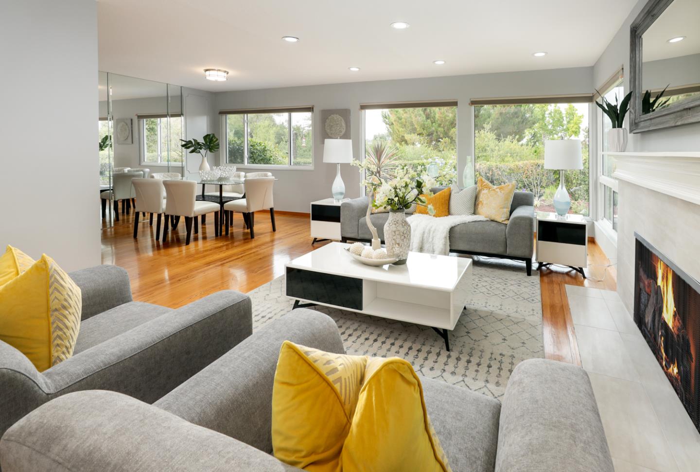 2250 Vía Maderos Los Altos, CA 94024 - Photo 5 of 36 a living room with furniture and a large window