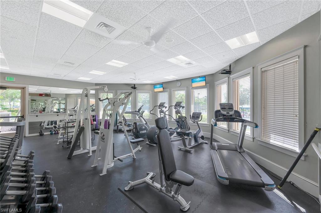 10800 Fieldfair Drive Naples, FL 34119 - Photo 46 of 47 Gym with a paneled ceiling