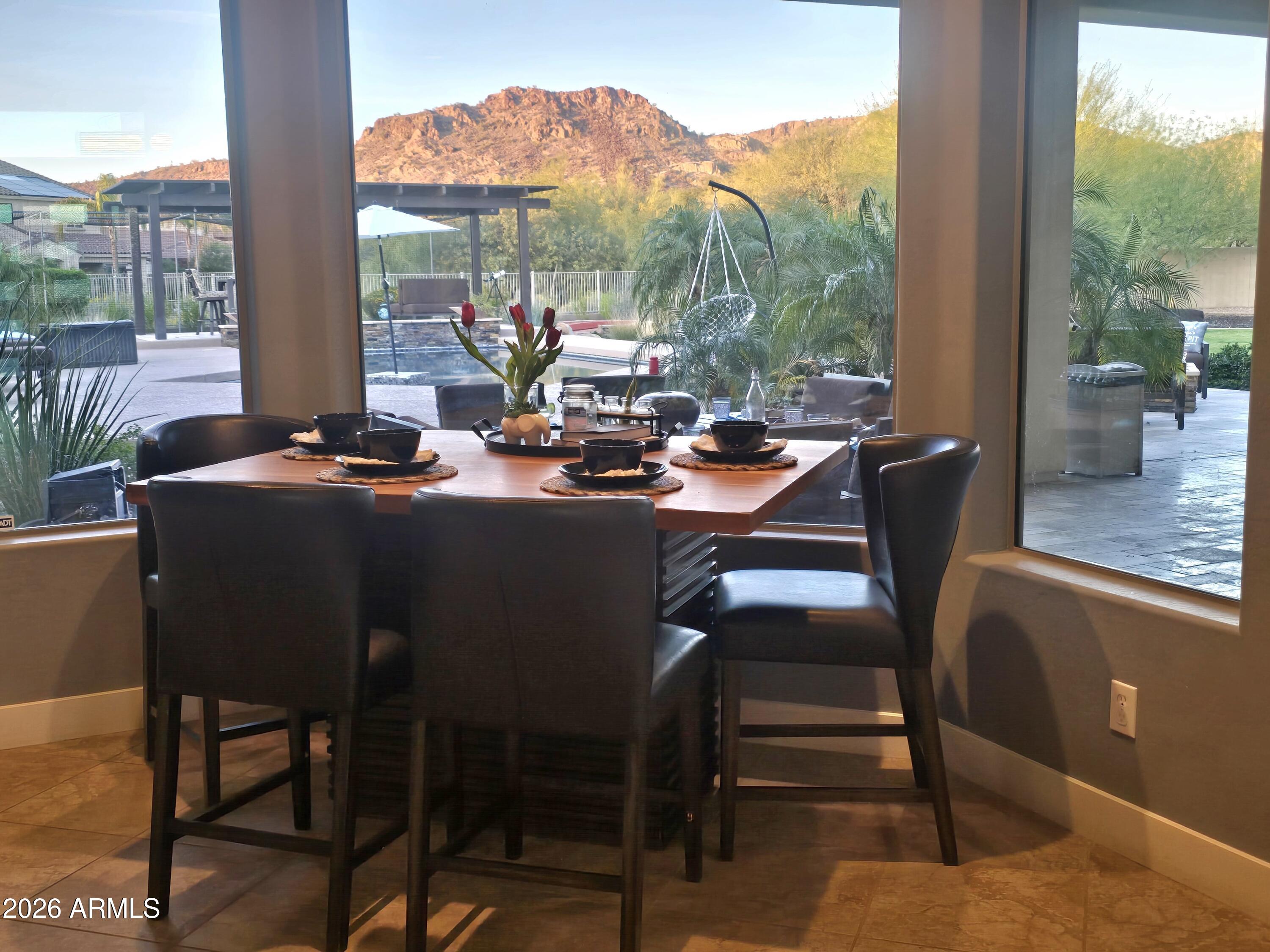 9156 West Bajada Road Peoria, AZ 85383 - Photo 15 of 88 Kitchen nook with mountain views