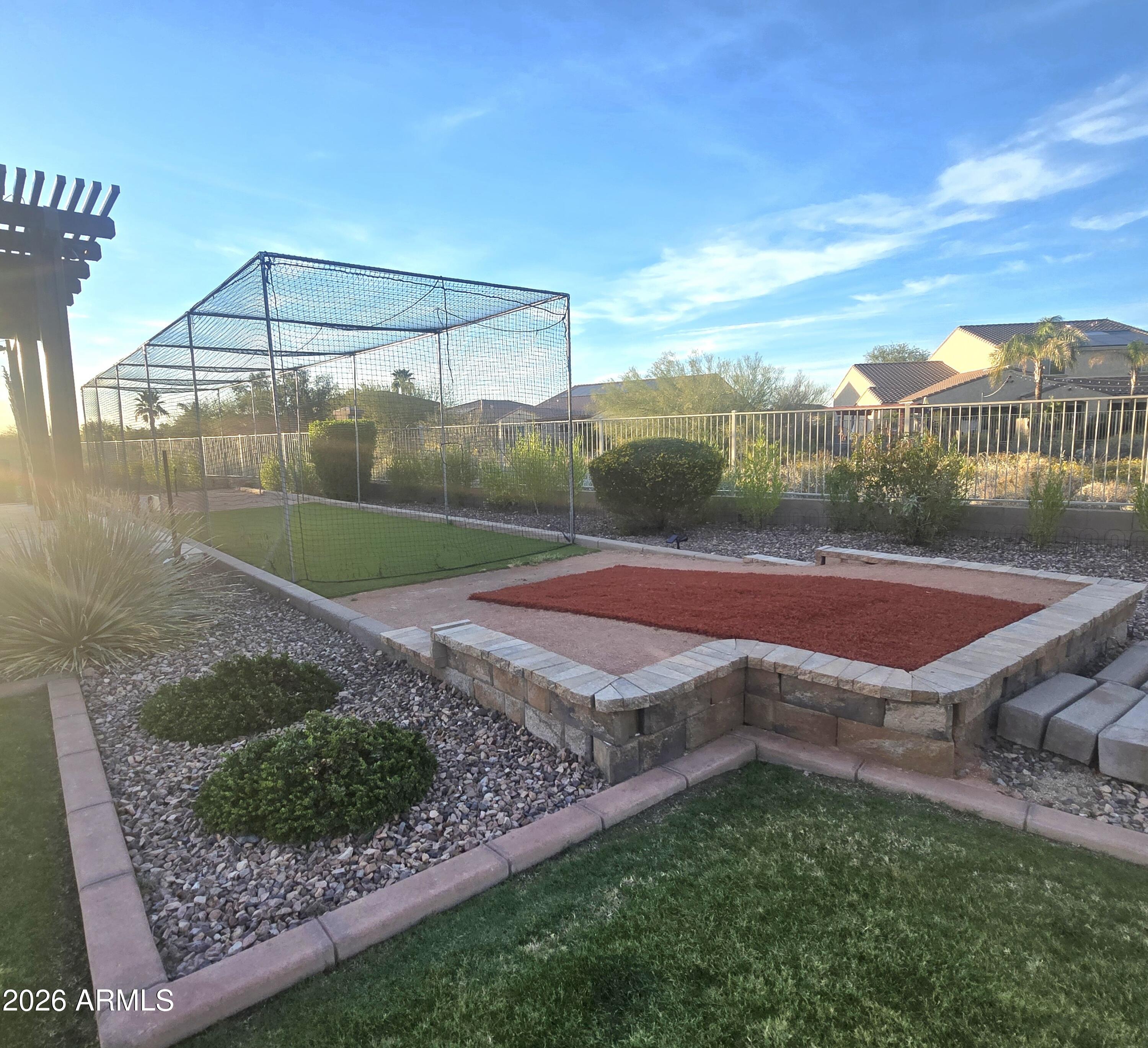 9156 West Bajada Road Peoria, AZ 85383 - Photo 68 of 88 backyard pitching mound 1