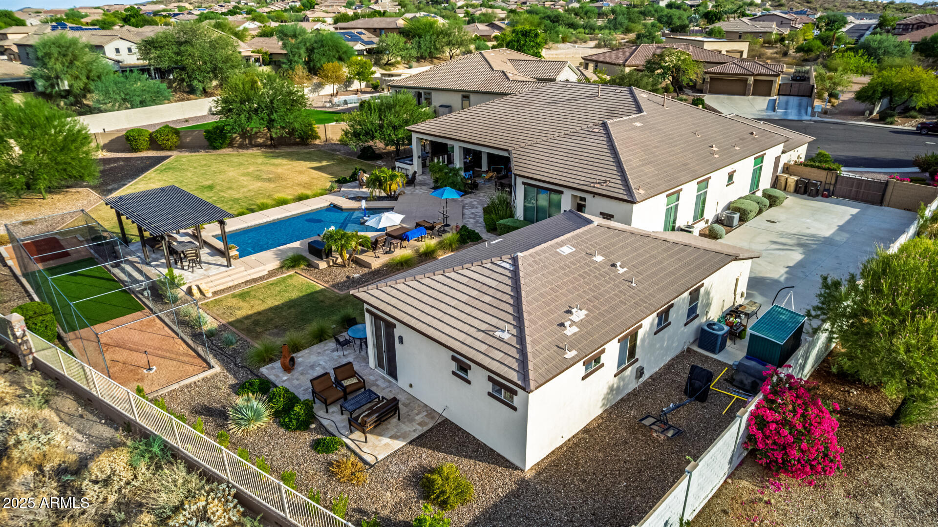 9156 West Bajada Road Peoria, AZ 85383 - Photo 83 of 88 an aerial view of a house with a yard