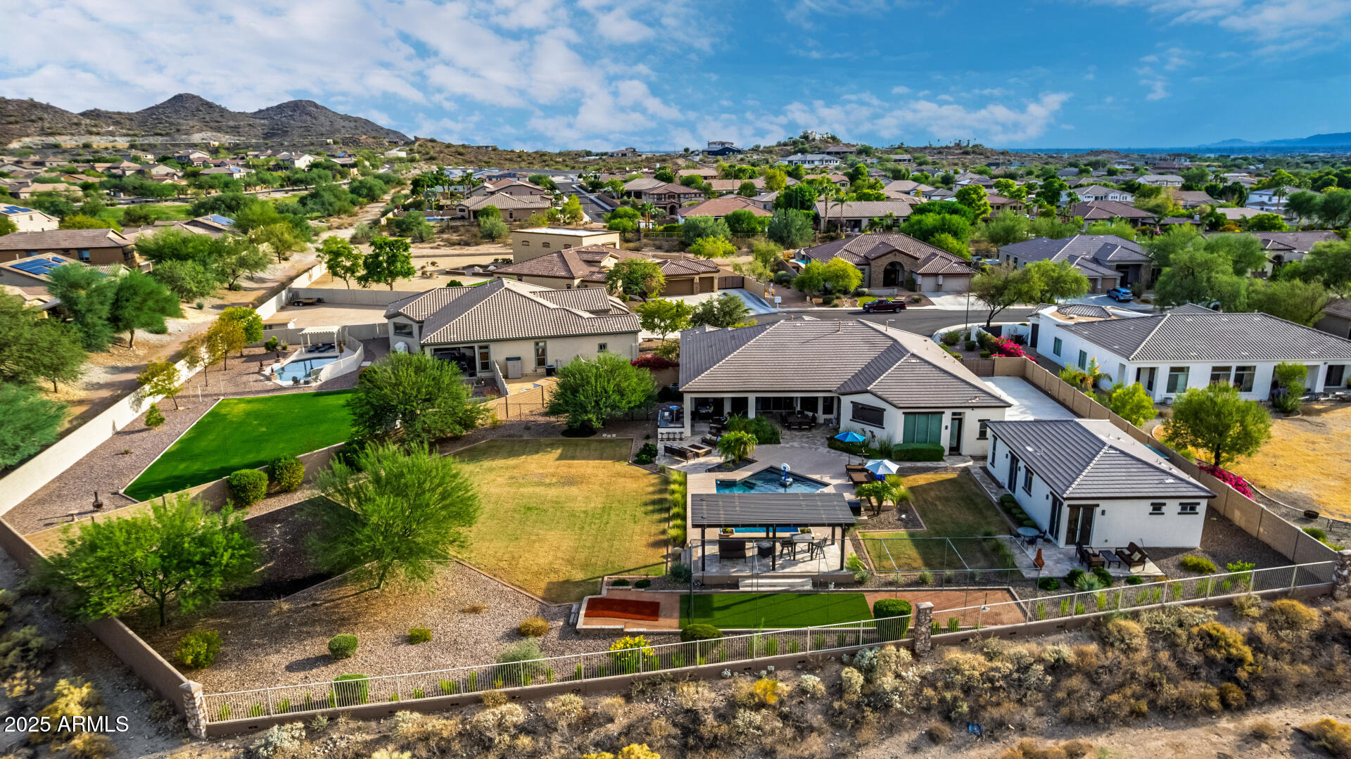 9156 West Bajada Road Peoria, AZ 85383 - Photo 85 of 88 an aerial view of residential houses and outdoor space