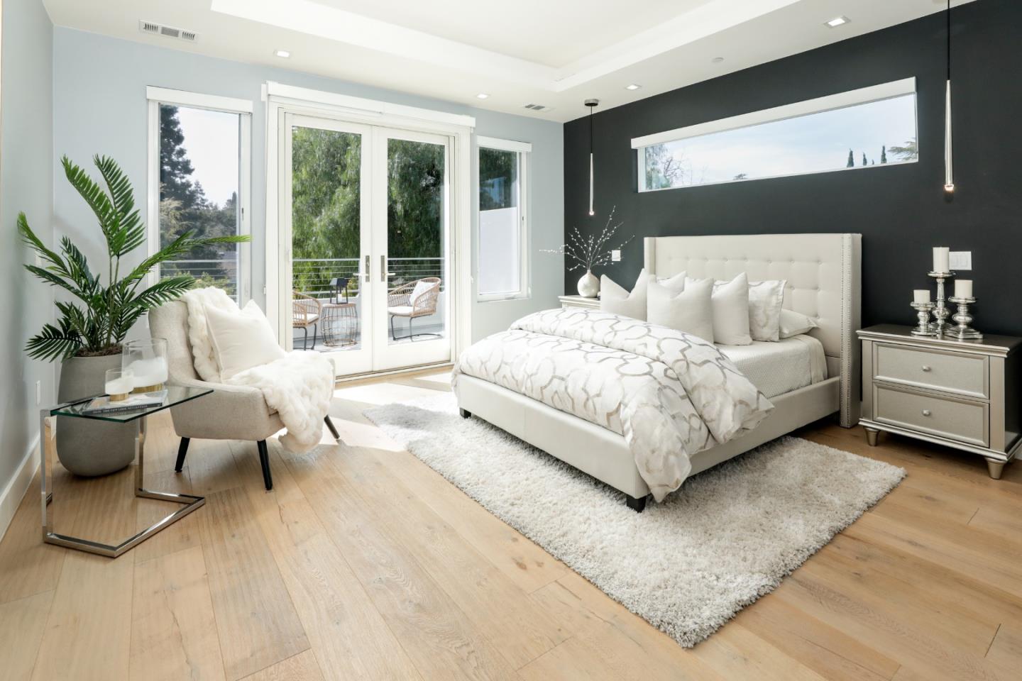 249 Monroe Drive Mountain View, CA 94040 - Photo 19 of 50 a bedroom with bed and large window