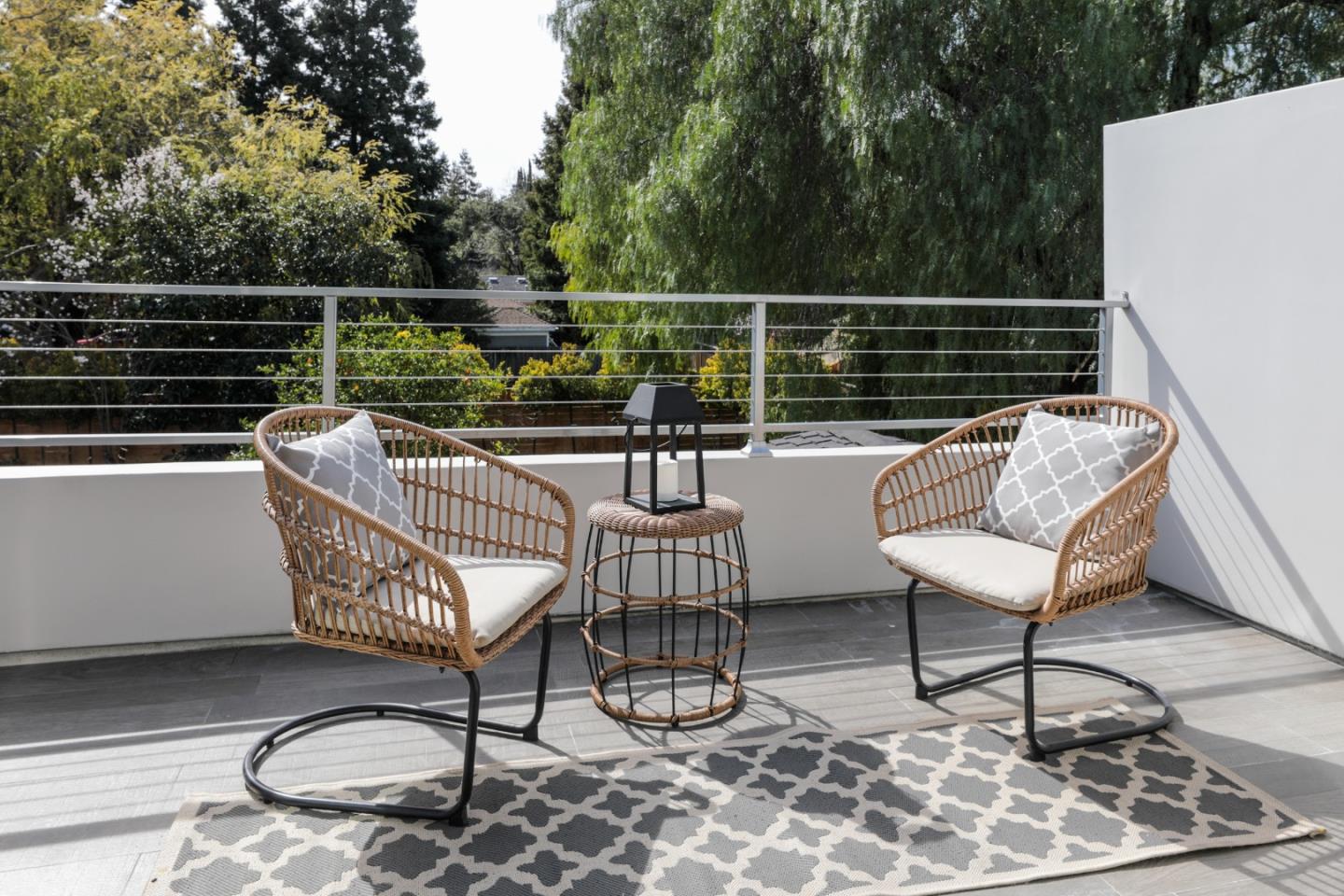 249 Monroe Drive Mountain View, CA 94040 - Photo 21 of 50 a view of a chairs and table in the balcony