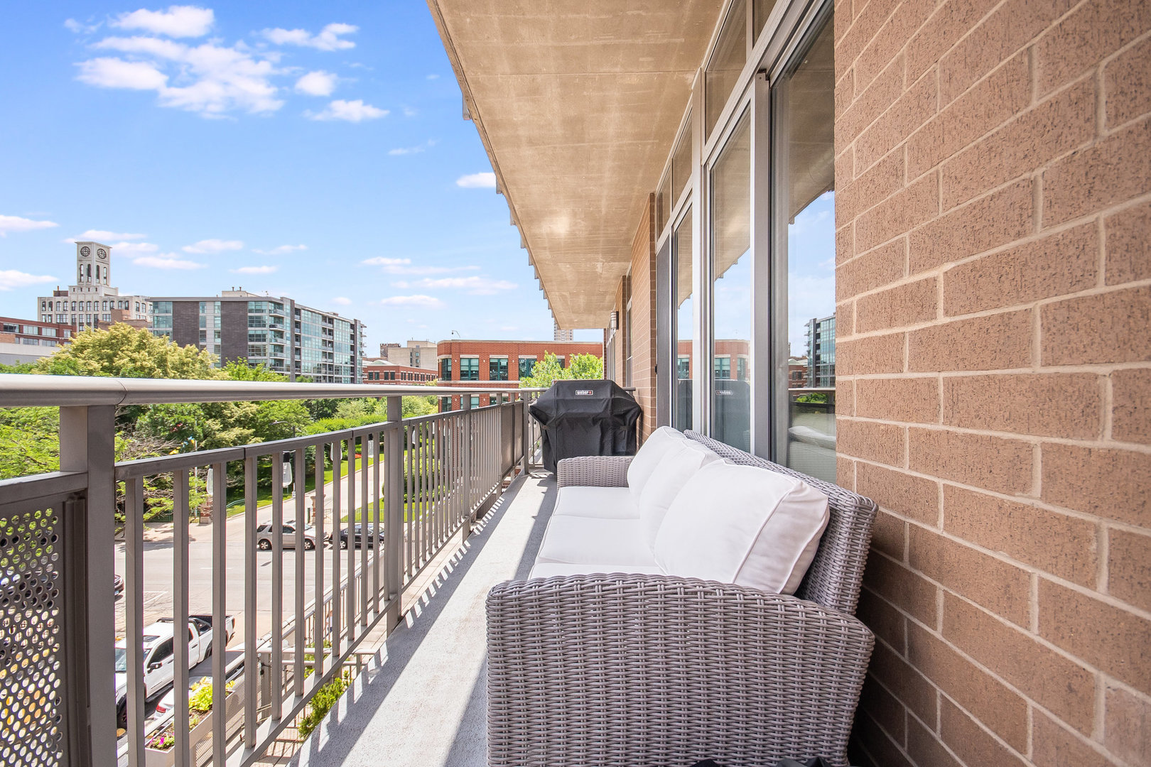 111 South Morgan Street, Unit 416 Chicago, IL 60607 - Photo 15 of 15 a view of balcony with furniture