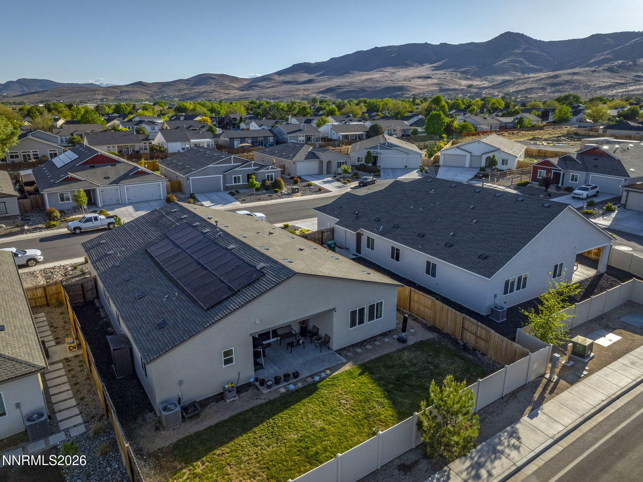 738 Butte Creek Road Dayton, NV 89403 - Photo 28 of 28 an aerial view of residential houses and outdoor space