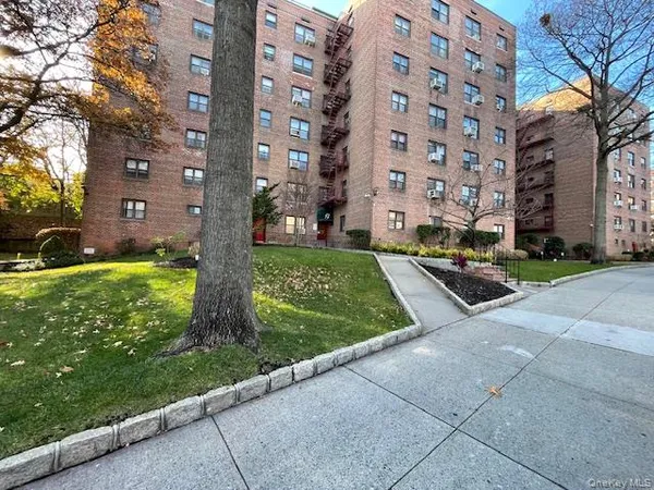 a view of a building with garden