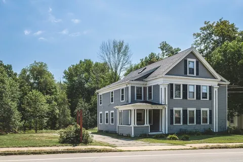 a front view of a house
