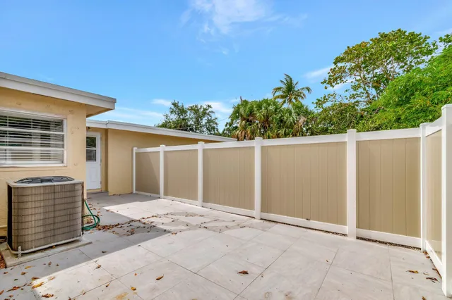 a backyard of a house