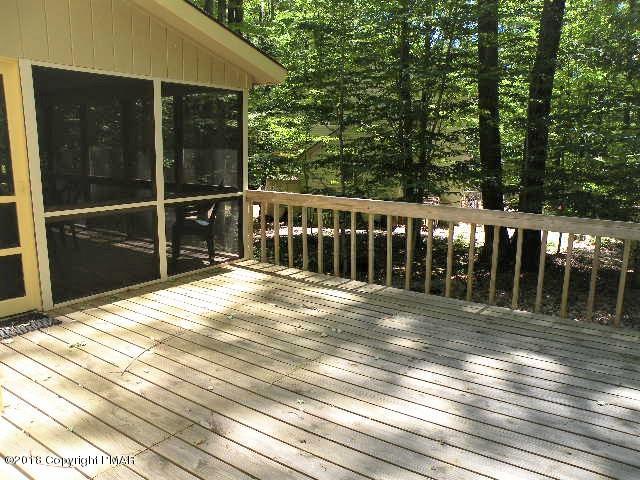 204 Elk Run Road Pocono Lake, PA 18347 - Photo 19 of 21 Side Deck - Screen Porch View