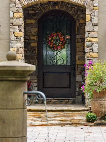a view of front door