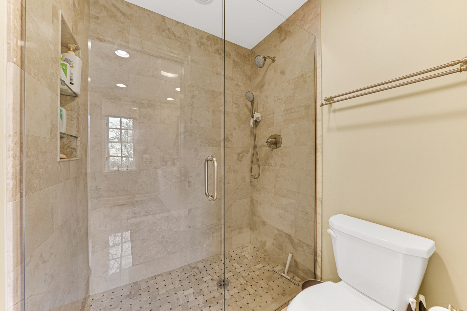 390 South Basswood Road Lake Forest, IL 60045 - Photo 14 of 24 a bathroom with a shower and toilet