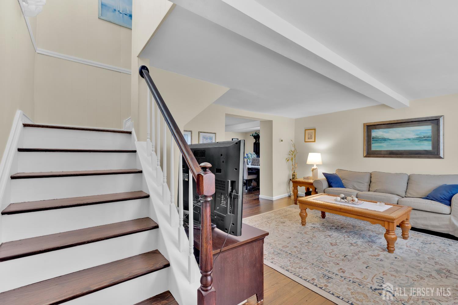 18 Pine Street Keyport, NJ 07735 - Photo 13 of 31 a living room with furniture and stairs