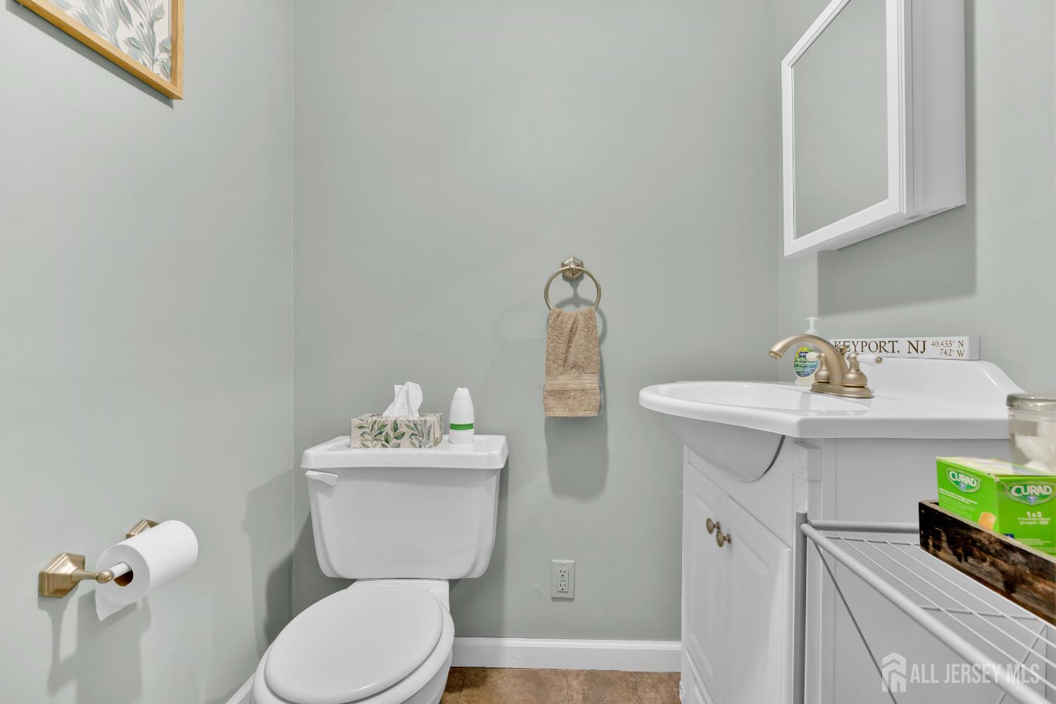 18 Pine Street Keyport, NJ 07735 - Photo 23 of 31 a bathroom with a sink mirror and toilet