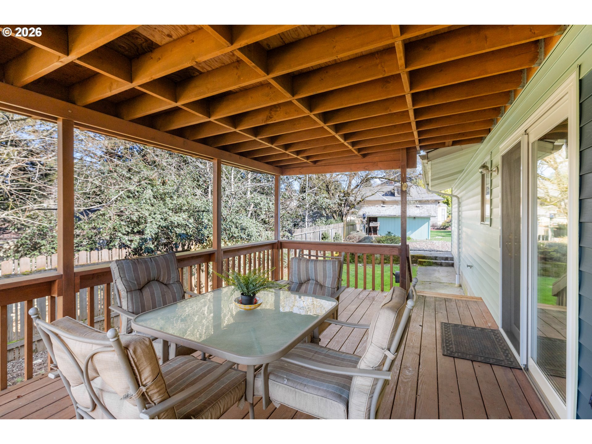 9025 Southwest Avery Street Tualatin, OR 97062 - Photo 27 of 35 a balcony view with a seating space