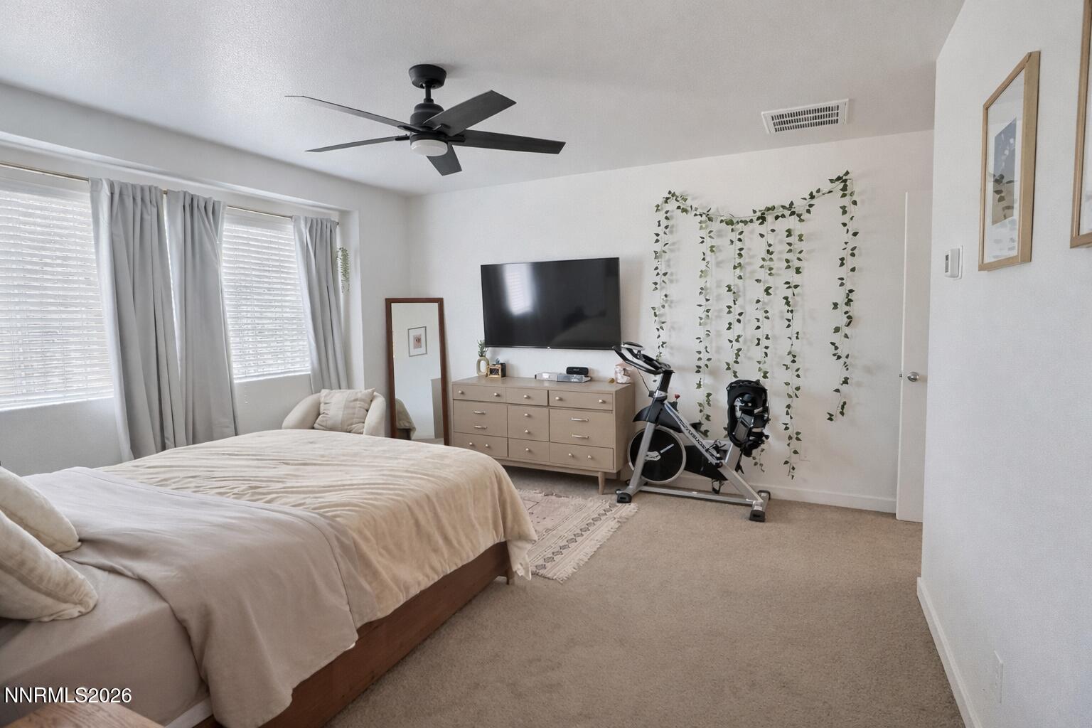 641 Pleasant Vista Drive Reno, NV 89506 - Photo 16 of 30 a bedroom with bed tv and a window