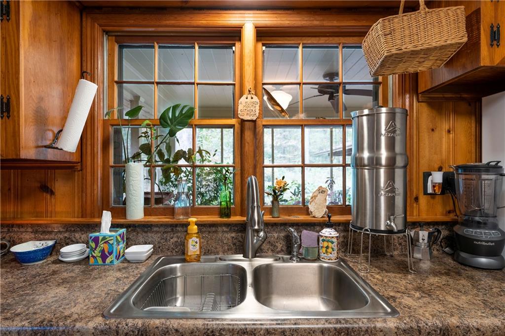 79 Floyd Road Southwest Cartersville, GA 30120 - Photo 14 of 50 a kitchen view with a sink and a potted plant