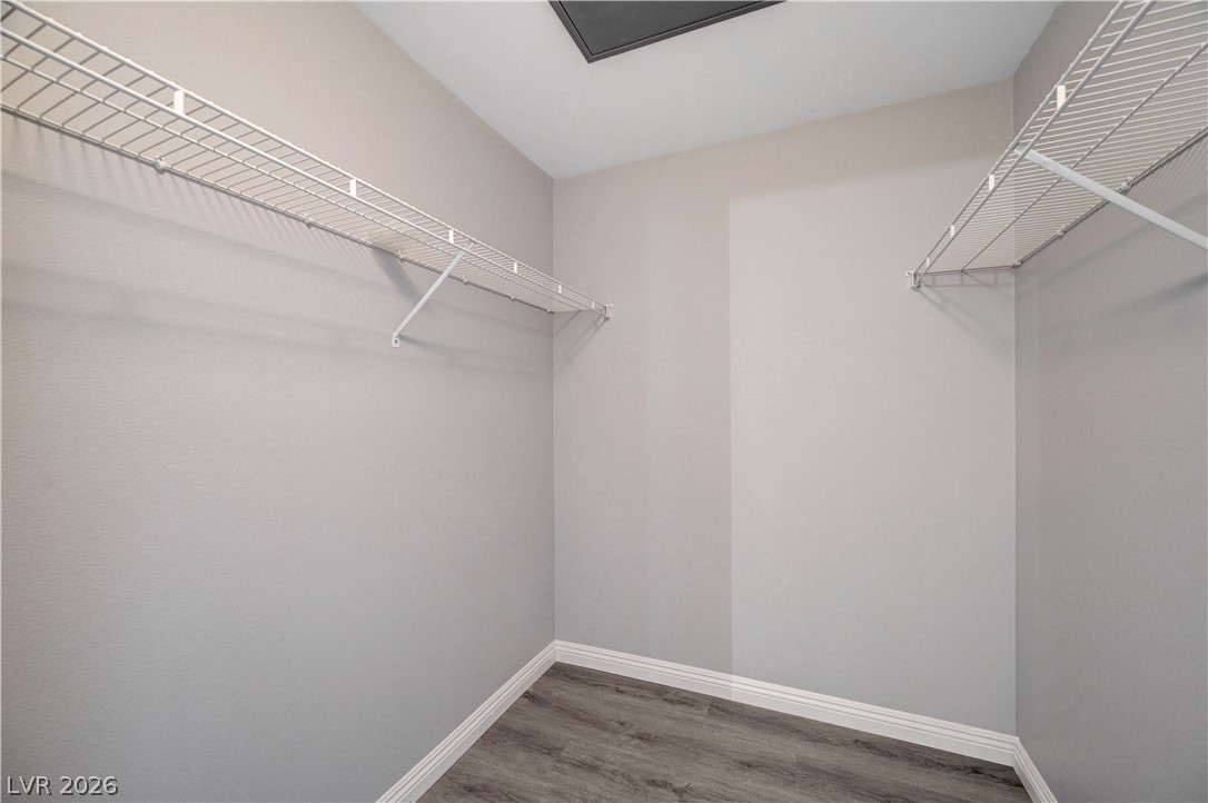 3425 East Russell Road, Unit 223 Las Vegas, NV 89120 - Photo 25 of 47 Streamlined wire shelving provides ample storage in this well-appointed closet.