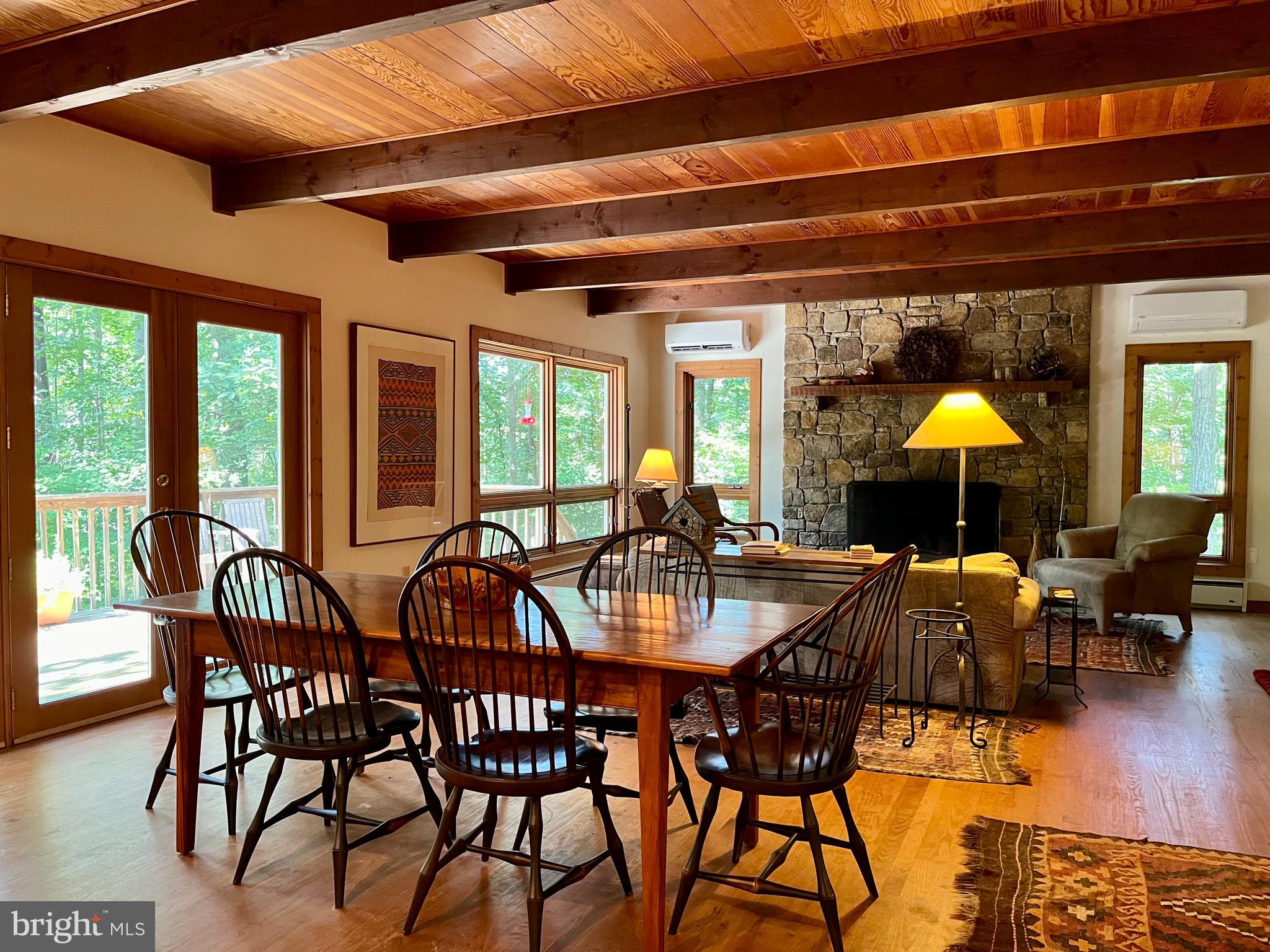 740 Long Mountain Road Washington, VA 22747 - Photo 8 of 51 Dining and Living with plenty of natural lighting