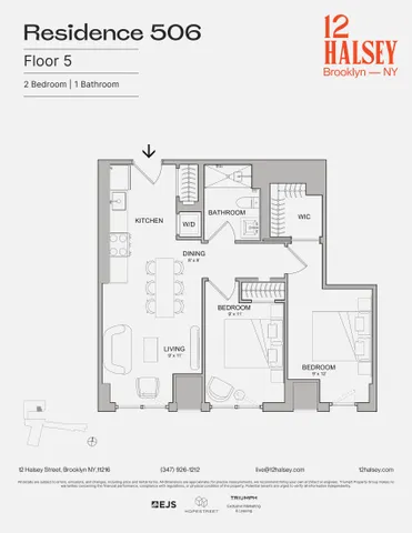 $5,195 | 12 Halsey Street, Unit 506 | Bedford-Stuyvesant