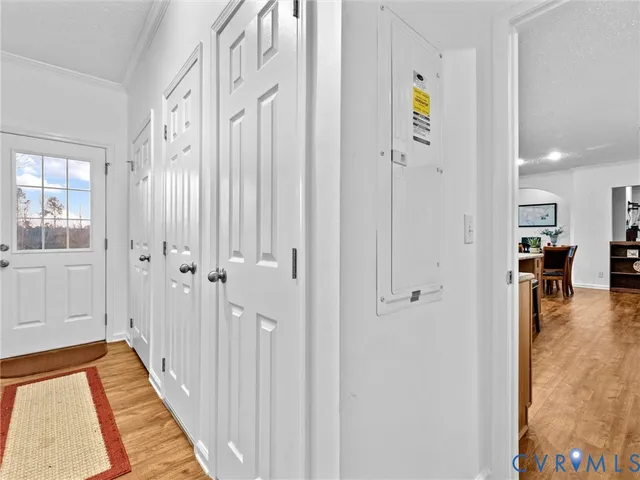 a view of balcony with furniture