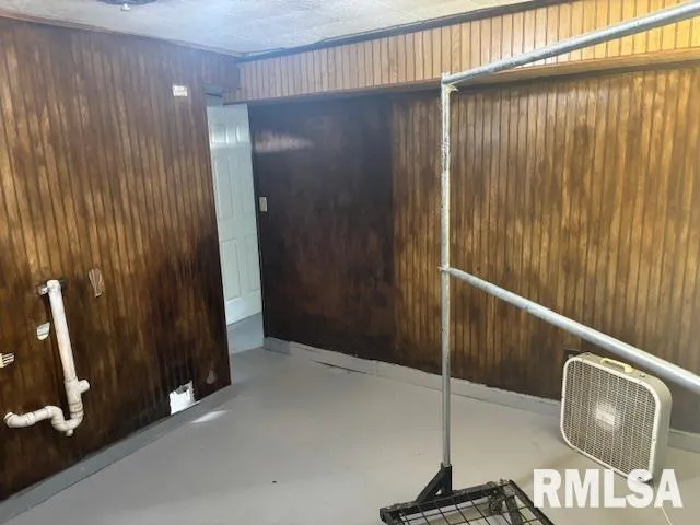 a view of a door with a chair