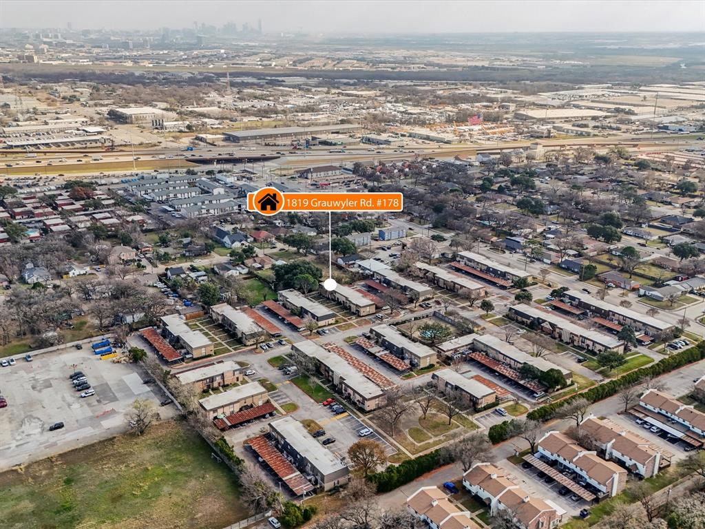 1819 East Grauwyler Road, Unit 178 Irving, TX 75061 - Photo 21 of 22 an aerial view of a city with ocean view