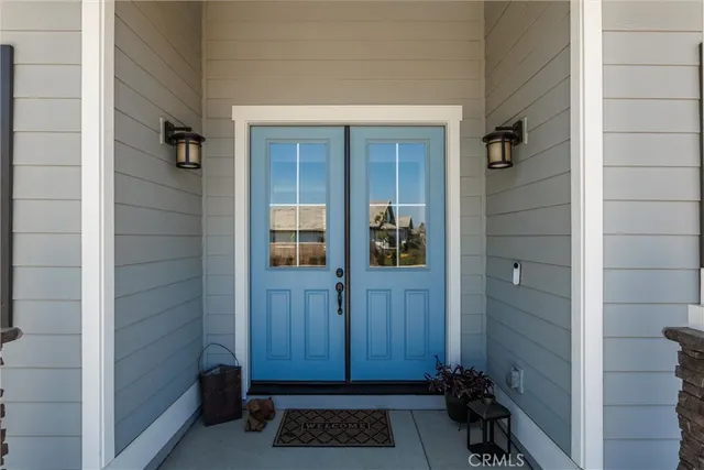a view of front door