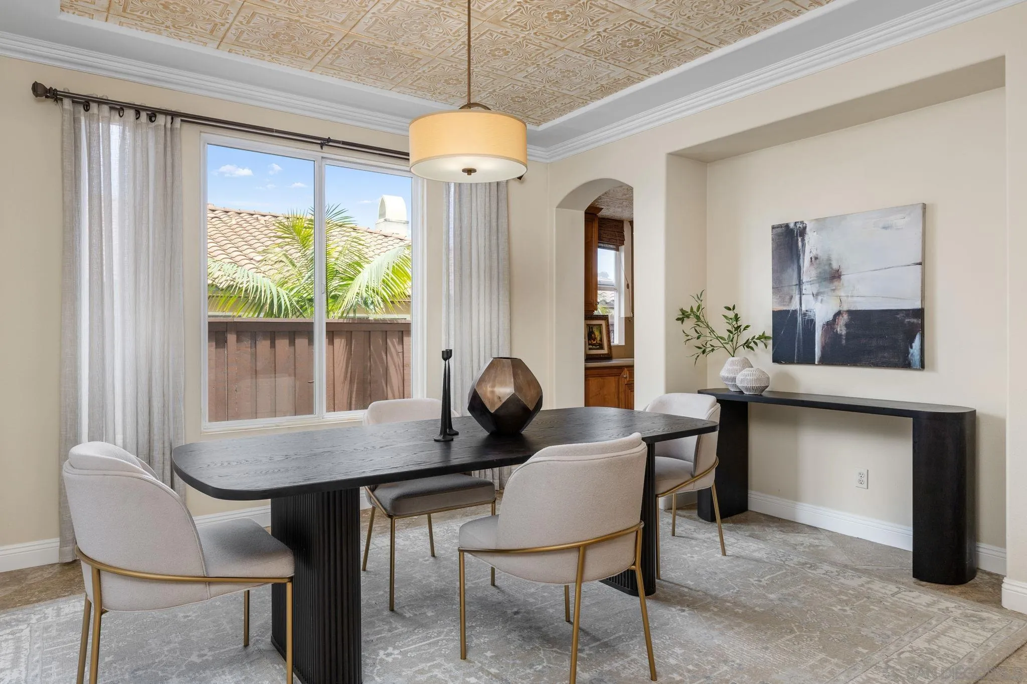 6468 Paseo Cerro Carlsbad, CA 92009 - Photo 12 of 39 a view of a dining room with furniture window and outside view