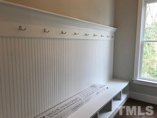 902 Norris Street Raleigh, NC 27604 - Photo 7 of 25 Great storage space provided drop zone bench with hooks and cubby area