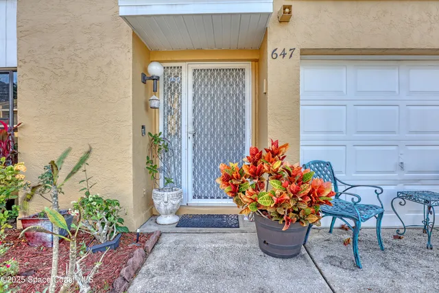 a flowers in front of a house