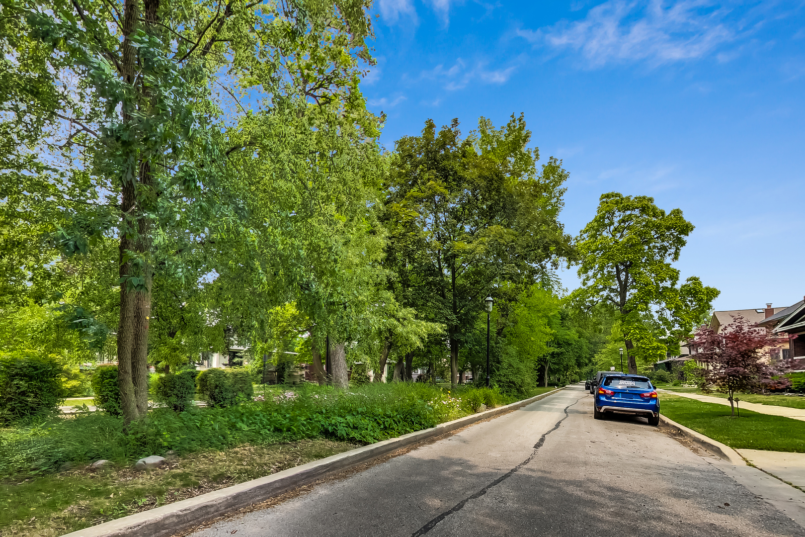 3609 North Harding Avenue Chicago, IL 60618 - Photo 39 of 41 a wooden bench with trees in the background
