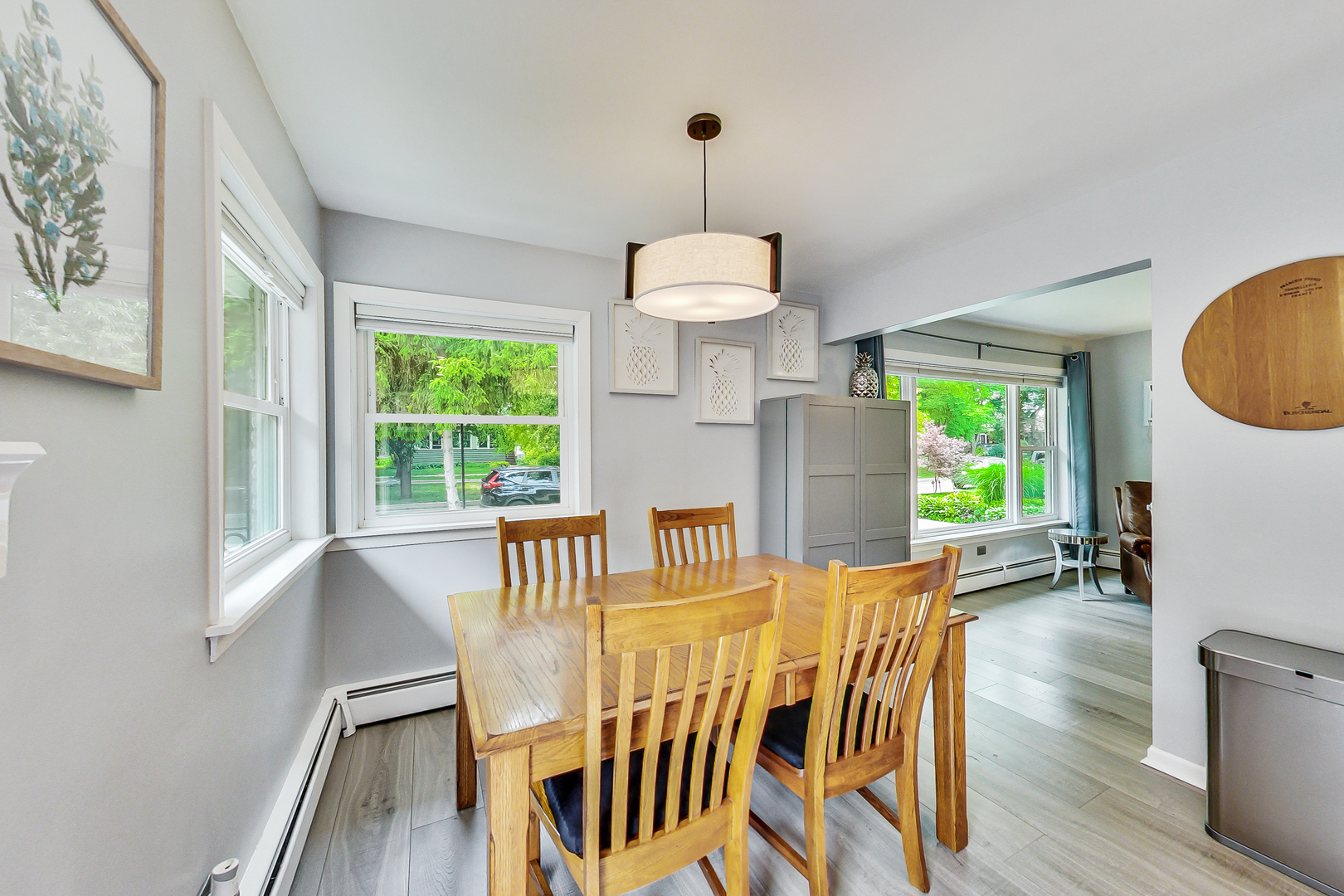3609 North Harding Avenue Chicago, IL 60618 - Photo 9 of 41 a view of a dining room with furniture window and wooden floor