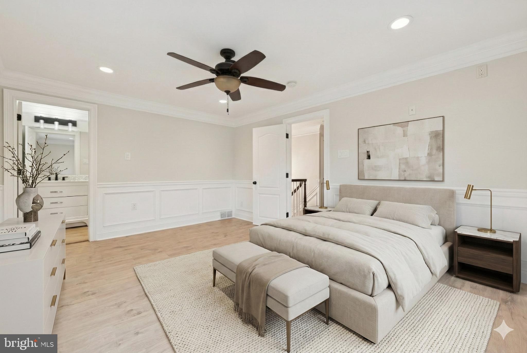 440 Rittenhouse Boulevard Jeffersonville, PA 19403 - Photo 24 of 45 a spacious bedroom with a bed and a couch