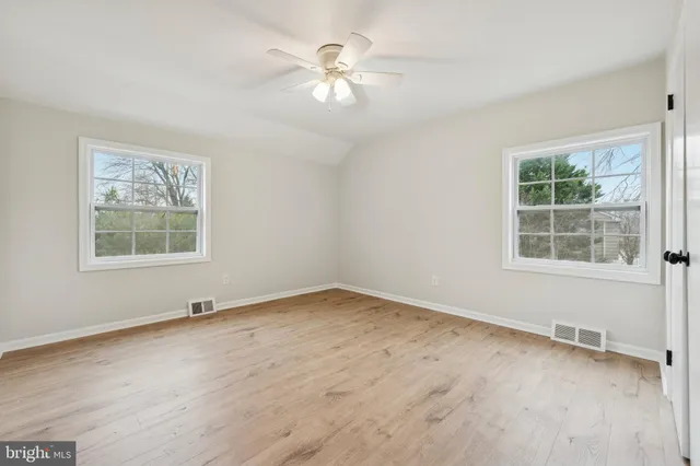 a view of an empty room