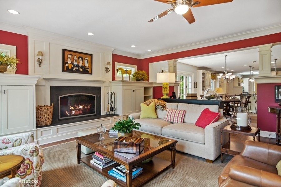 433 Signal Hill Road North Barrington, IL 60010 - Photo 10 of 44 a living room with furniture and a fireplace