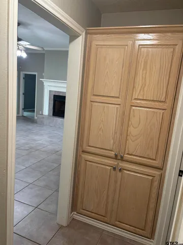 a view of garden with an outdoor space