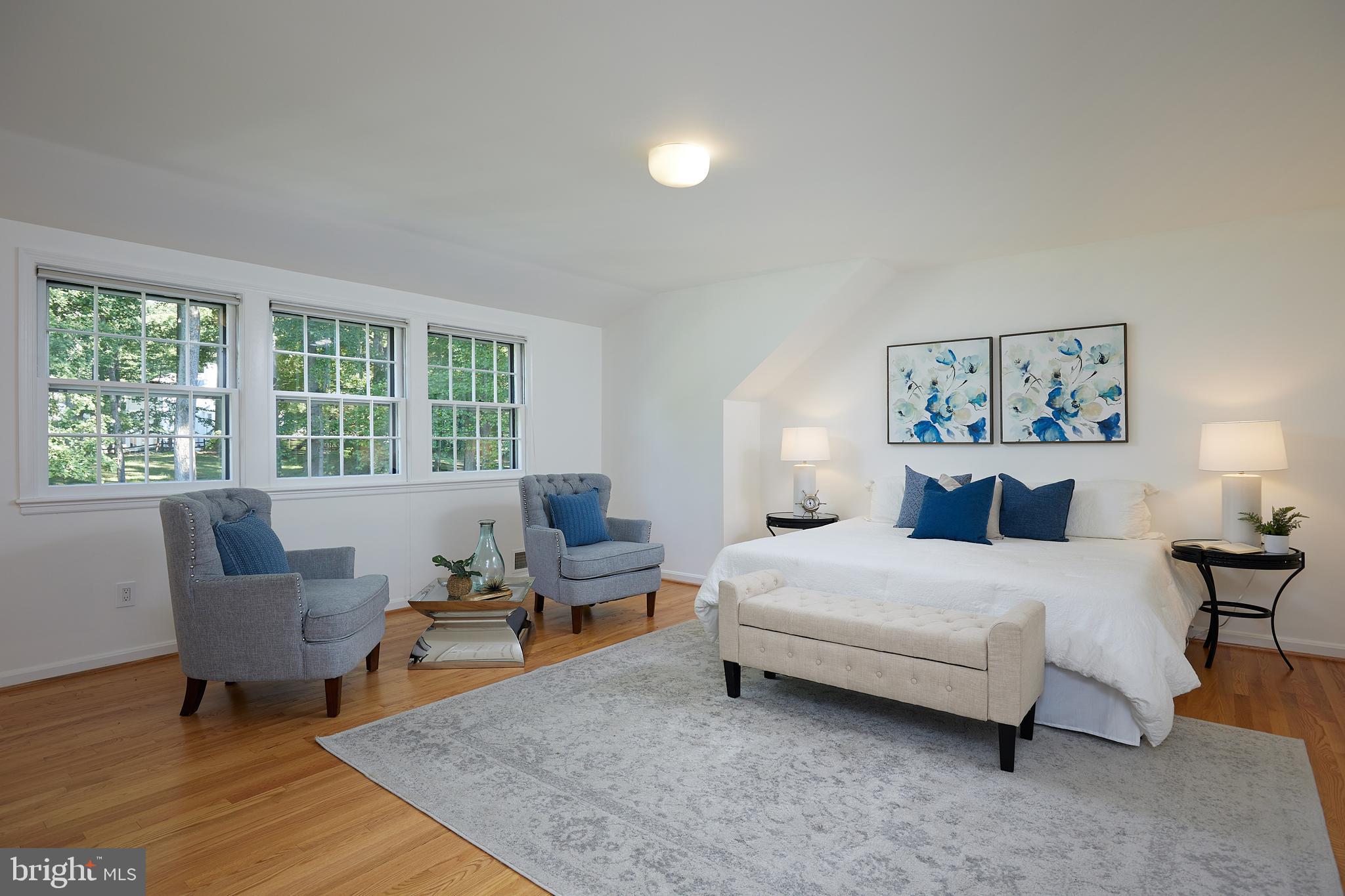 8710 Belmart Road Potomac, MD 20854 - Photo 33 of 56 Upper-level bedroom 1 . Large shed-dormer offering