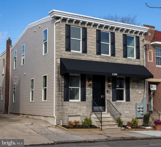 a front view of a house