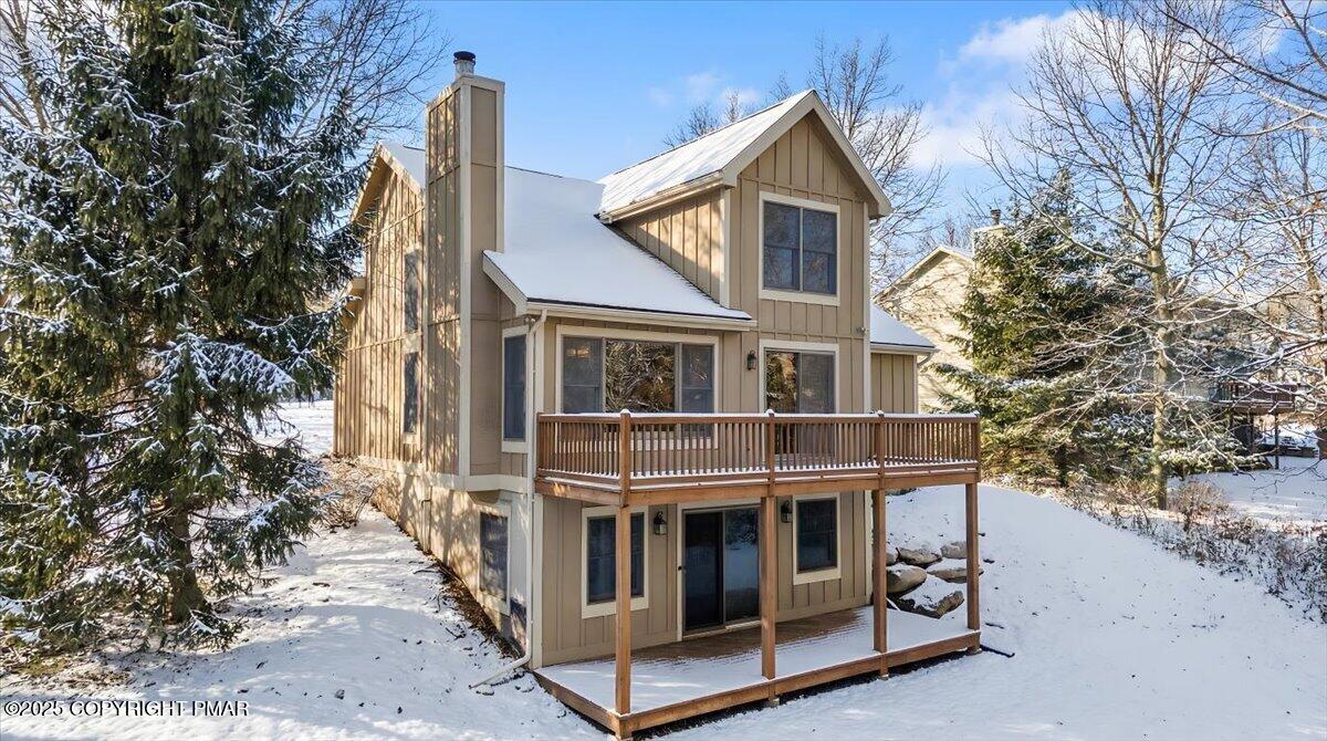 182 Upper Deer Valley Road Tannersville, PA 18372 - Photo 2 of 41 182 Back Yard in Winter